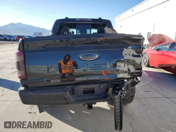 2023 Ford F-150 XL with VIN 1FTFW1E82PFD23843, listed as a Copart auction lot 49863045 with 21,721 mi miles and Salvage Title. Bid and sale history available at carsss.com. Image 6.