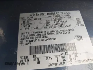 2004 Ford Expedition Eddie Bauer с VIN 1FMFU18L34LA90831, выставлен на аукционе IAAI как лот 42276730 с пробегом 211 521 миль миль и . История ставок и продаж доступна на DreamBid. Изображение 9.