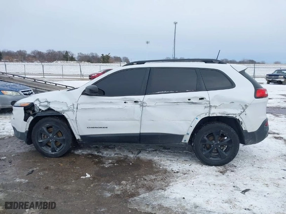 2016 Jeep Cherokee Altitude with VIN 1C4PJLAB4GW376723, listed as a IAAI auction lot 41593248 with 96,940 mi miles. Bid and sale history available at carsss.com. Image 14.