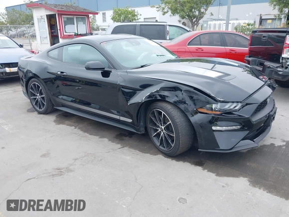 2022 Ford Mustang EcoBoost with VIN 1FA6P8THXN5145312, listed as a IAAI auction lot 42075186 with 28,233 mi miles and . Bid and sale history available at DreamBid. Image 1.