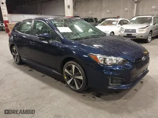 2019 Subaru Impreza Sport with VIN 4S3GTAM63K3708982, listed as a IAAI auction lot 41283752 with 34,275 mi miles. Bid and sale history available at carsss.com. Image 1.