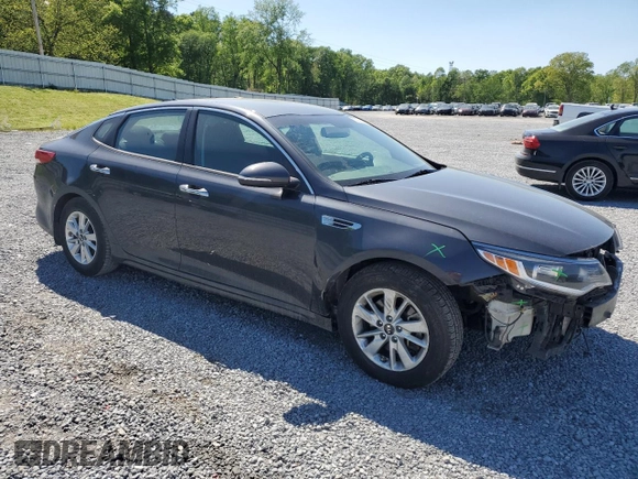 2017 Kia Optima LX with VIN KNAGT4L37H5146412, listed as a Copart auction lot 53229225 with 175,205 mi miles and Salvage Title. Bid and sale history available at DreamBid. Image 4.
