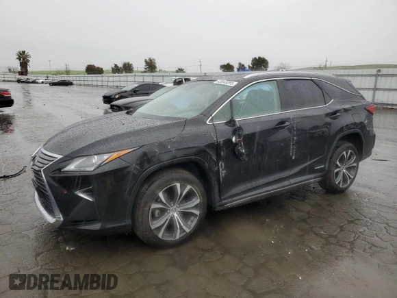 2018 Lexus RX with VIN JTJDGKCA2J2005054, listed as a Copart auction lot 43848095 with 70,517 mi miles and Salvage Title. Bid and sale history available at carsss.com. Image 1.