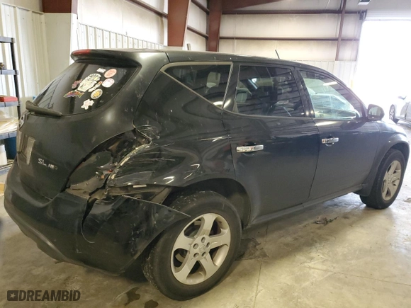 2004 Nissan Murano SL with VIN JN8AZ08W34W328829, listed as a Copart auction lot 42036235 with 141,268 mi miles and Salvage Title. Bid and sale history available at carsss.com. Image 3.