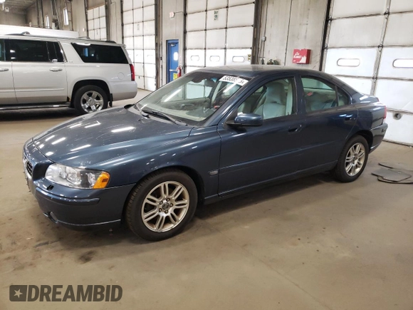 2006 Volvo S60 2.5T with VIN YV1RH592862554749, listed as a Copart auction lot 53538585 with 86,040 mi miles and Clean Title. Bid and sale history available at carsss.com. Image 1.