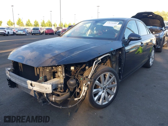 2017 Audi A4 Premium with VIN WAUGNAF42HN011030, listed as a IAAI auction lot 42674588 with 62,802 mi miles and . Bid and sale history available at DreamBid. Image 2.