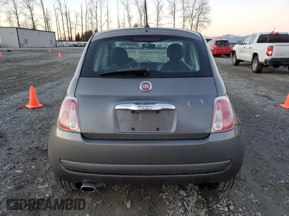 2012 FIAT 500 Pop with VIN 3C3CFFAR4CT277533, listed as a Copart auction lot 44550025 with 122,086 mi miles and Salvage title. Bid and sale history available at DreamBid. Image 6.