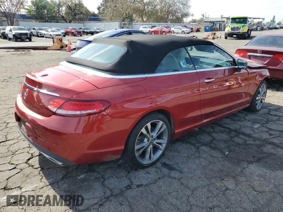 2018 Mercedes-Benz C 300 with VIN WDDWK4JB9JF599772, listed as a Copart auction lot 43483615 with 73,736 mi miles and Salvage Title. Bid and sale history available at DreamBid. Image 3.