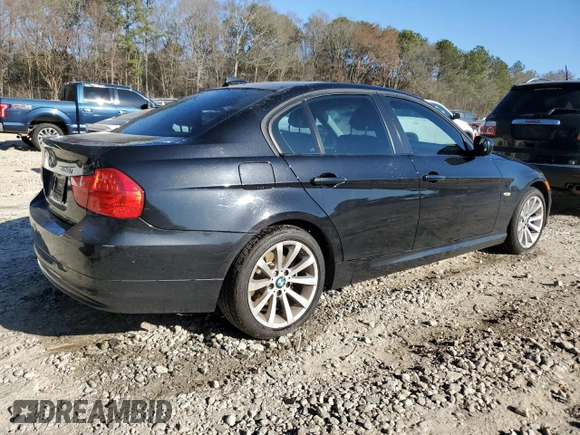 2011 BMW 3 Series 328i with VIN WBAPH7G52BNN05378, listed as a Copart auction lot 46983785 with 169,752 mi miles and Salvage Title. Bid and sale history available at carsss.com. Image 3.