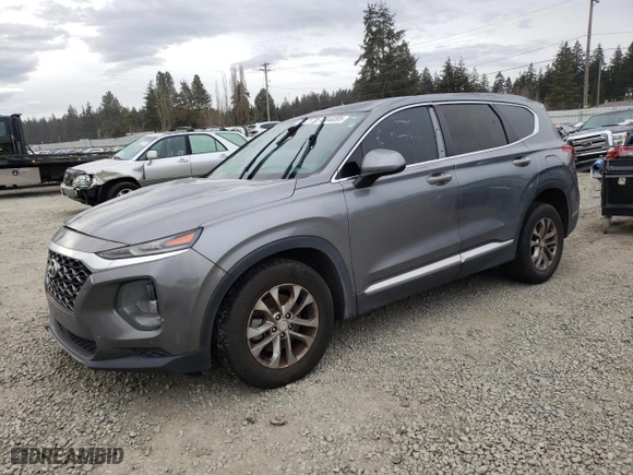2019 Hyundai Santa Fe SE with VIN 5NMS23AD5KH077942, listed as a Copart auction lot 45246895 with 163,730 mi miles and Clean Title. Bid and sale history available at carsss.com. Image 1.