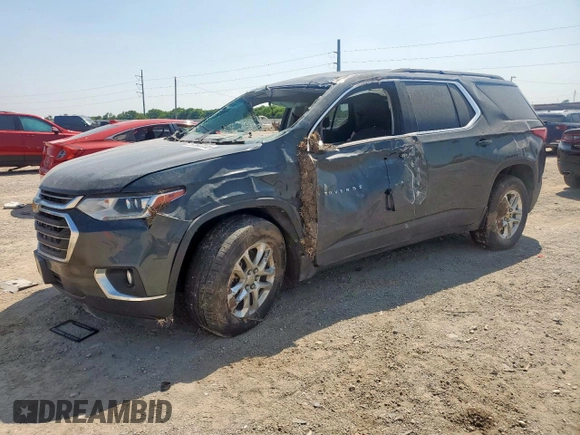 2020 Chevrolet Traverse LT Cloth with VIN 1GNERGKW8LJ117725, listed as a Copart auction lot 57603235 with Not provided miles and Salvage title. Bid and sale history available at DreamBid. Image 1.