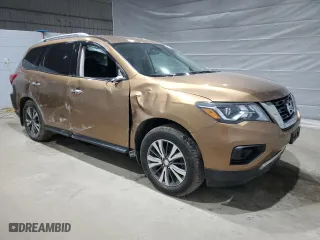 2017 Nissan Pathfinder S with VIN 5N1DR2MMXHC601891, listed as a Copart auction lot 48224485 with 96,224 mi miles and Salvage Title. Bid and sale history available at carsss.com. Image 4.
