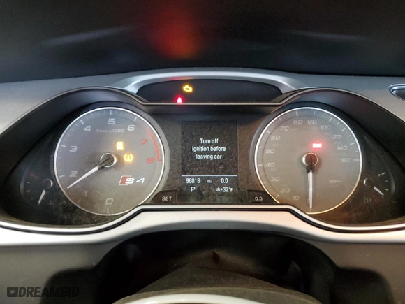 2016 Audi S4 Premium Plus with VIN WAUBGBFL7GA002315, listed as a Copart auction lot 41565405 with 96,818 mi miles and Clean Title. Bid and sale history available at carsss.com. Image 9.