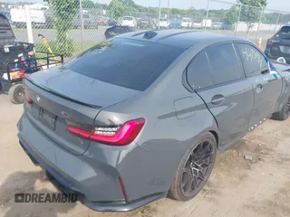 2025 BMW M3 Competition xDrive with VIN WBS33HJ01SFT92884, listed as a IAAI auction lot 42473044 with 7,617 mi miles and . Bid and sale history available at DreamBid. Image 4.