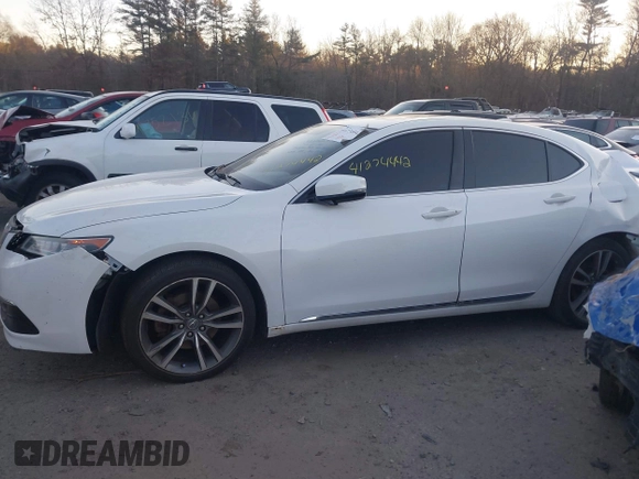 2015 Acura TLX V6 Tech with VIN 19UUB3F56FA000492, listed as a IAAI auction lot 41274442 with 95,519 mi miles. Bid and sale history available at carsss.com. Image 14.
