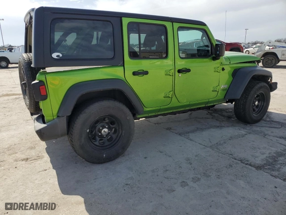 2018 Jeep Wrangler Unlimited Sport S with VIN 1C4HJXDG8JW272536, listed as a Copart auction lot 48490415 with 95,803 mi miles and Salvage Title. Bid and sale history available at carsss.com. Image 3.