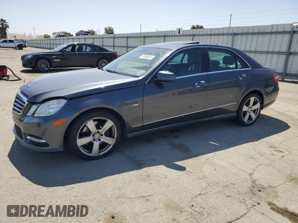 2012 Mercedes-Benz E 350 Luxury with VIN WDDHF5KB3CA596495, listed as a Copart auction lot 57890525 with 93,769 mi miles and Salvage title. Bid and sale history available at DreamBid. Image 1.