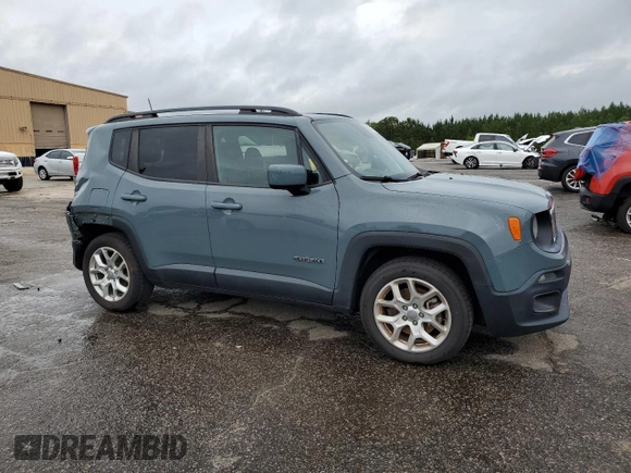 2018 Jeep Renegade Latitude with VIN ZACCJABB1JPH47472, listed as a Copart auction lot 58710965 with 212,772 mi miles and Salvage title. Bid and sale history available at DreamBid. Image 4.