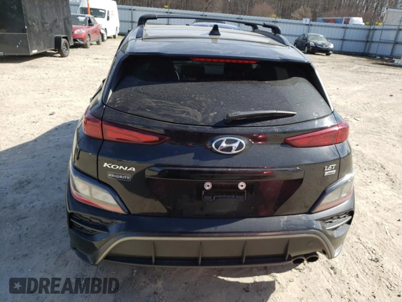 2022 Hyundai Kona N Line with VIN KM8K3CA35NU794693, listed as a Copart auction lot 40448973 with 14,235 mi miles. Bid and sale history available at carsss.com. Image 6.