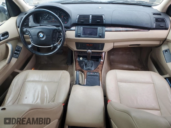 2005 BMW X5 3.0i with VIN 5UXFA13525LY06673, listed as a Copart auction lot 47687345 with 197,052 mi miles and Clean Title. Bid and sale history available at carsss.com. Image 8.