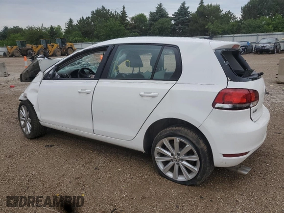 2014 Volkswagen Golf TDI with VIN WVWDM7AJ6EW009389, listed as a Copart auction lot 61379895 with Not provided miles and Salvage title. Bid and sale history available at DreamBid. Image 2.