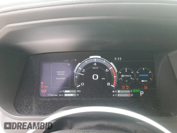 2023 Toyota Tundra Capstone Hybrid with VIN 5TFVC5DBXPX028881, listed as a Copart auction lot 80079964 with 12,565 mi miles and Salvage title. Bid and sale history available at DreamBid. Image 9.