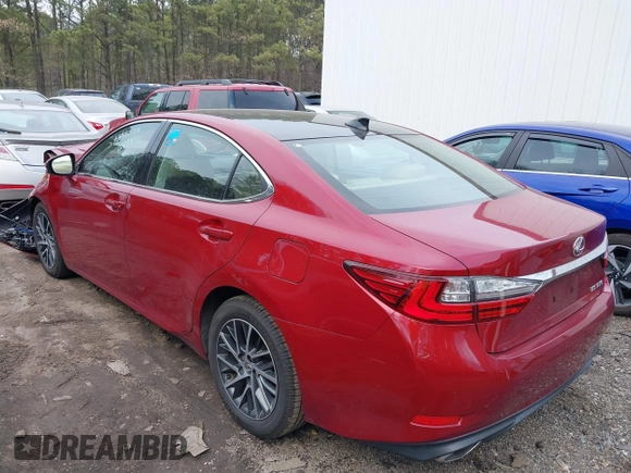 2018 Lexus ES with VIN 58ABK1GG1JU091726, listed as a IAAI auction lot 41618079 with 67,392 mi miles. Bid and sale history available at carsss.com. Image 3.