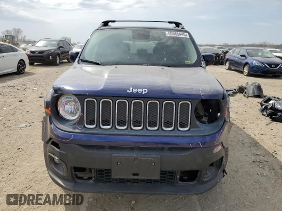2017 Jeep Renegade Latitude with VIN ZACCJBBB1HPF39902, listed as a Copart auction lot 50965445 with 119,821 mi miles and Salvage Title. Bid and sale history available at carsss.com. Image 5.