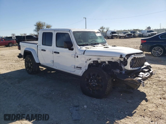 2024 Jeep Gladiator Sport z VIN 1C6HJTAG3RL132945, wystawiony jako Copart lot #84170754 z przebiegiem 3 429 mil mil oraz Szkoda całkowita • Salvage title. Historia ofert i sprzedaży dostępna na DreamBid. Obrazek 4.