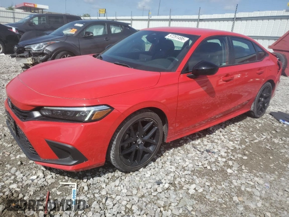 2023 Honda Civic Sport z VIN 2HGFE2F55PH527758, wystawiony jako Copart lot #57251495 z przebiegiem 28 949 mil mil oraz Szkoda całkowita • Salvage title. Historia ofert i sprzedaży dostępna na DreamBid. Obrazek 1.