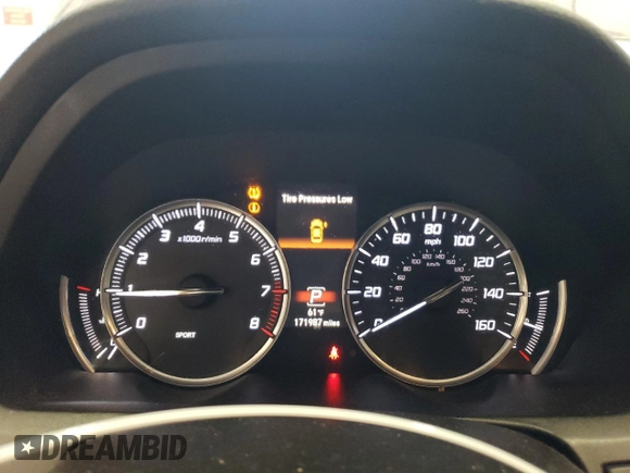2015 Acura TLX V6 Tech with VIN 19UUB2F54FA003630, listed as a Copart auction lot 49121895 with 171,987 mi miles and Salvage Title. Bid and sale history available at carsss.com. Image 9.