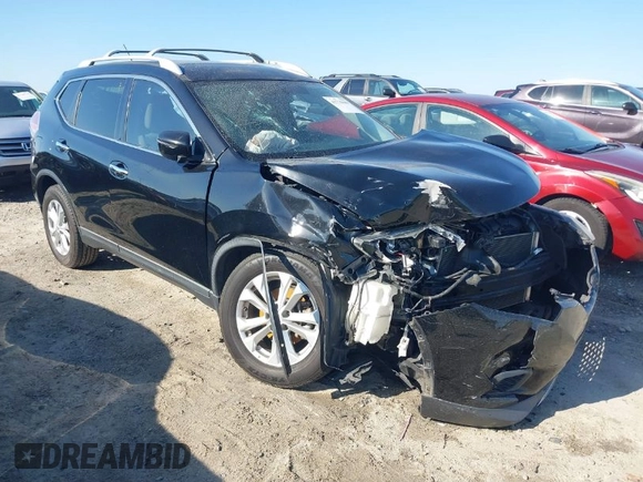 2016 Nissan Rogue SV with VIN KNMAT2MT4GP733892, listed as a IAAI auction lot 41776300 with 120,754 mi miles and . Bid and sale history available at DreamBid. Image 1.