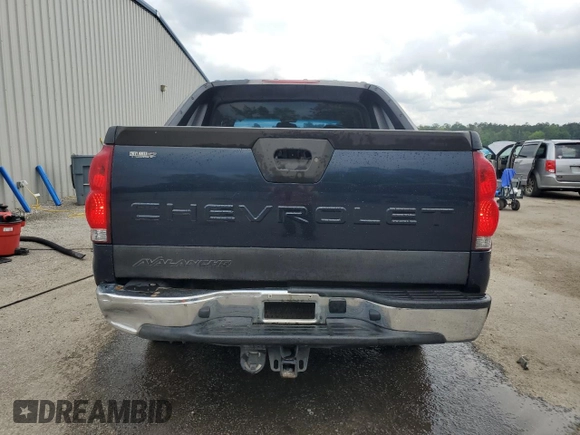 2005 Chevrolet Avalanche Z66 with VIN 3GNEC12Z95G286942, listed as a Copart auction lot 53997305 with 186,714 mi miles and Salvage title. Bid and sale history available at DreamBid. Image 6.