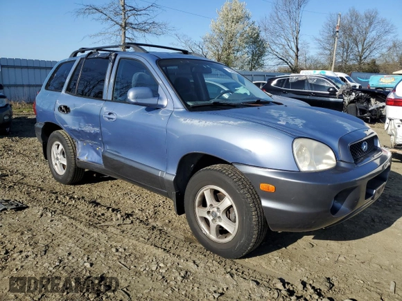 2002 Hyundai Santa Fe GLS with VIN KM8SC13D72U229643, listed as a Copart auction lot 52303635 with 71,912 mi miles and Salvage Title. Bid and sale history available at carsss.com. Image 4.