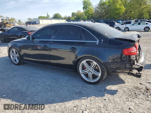 2014 Audi S4 Premium Plus with VIN WAUBGAFL2EA018817, listed as a Copart auction lot 53327765 with 66,619 mi miles and Salvage Title. Bid and sale history available at carsss.com. Image 2.