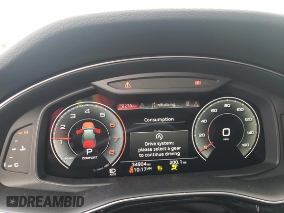 2022 Audi Q7 Prestige with VIN WA1VXBF74ND003740, listed as a Copart auction lot 80952584 with 34,904 mi miles and Salvage title. Bid and sale history available at DreamBid. Image 9.