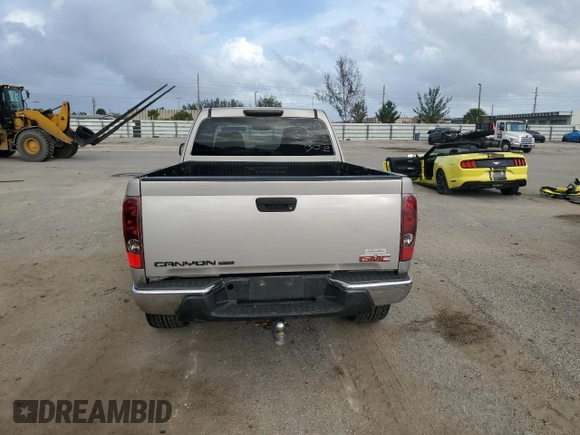 2005 GMC Canyon SLE Z71 with VIN 1GTDS196958208945, listed as a Copart auction lot 78331584 with 163,341 mi miles and Salvage Title. Bid and sale history available at carsss.com. Image 6.