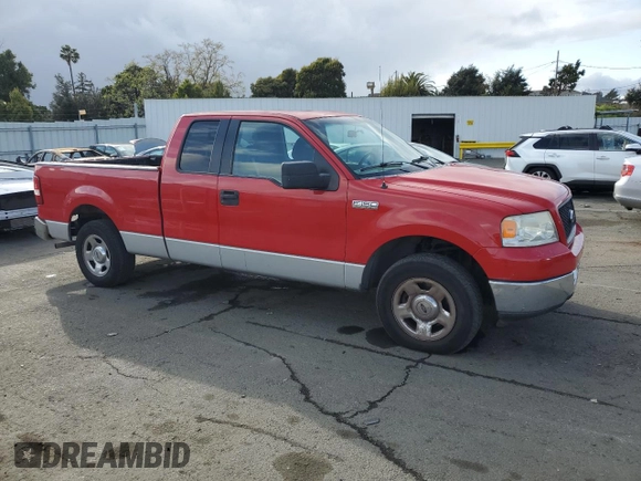 2005 Ford F-150 STX with VIN 1FTRX12W45FA41732, listed as a Copart auction lot 51269205 with 0 mi miles and Salvage Title. Bid and sale history available at carsss.com. Image 4.