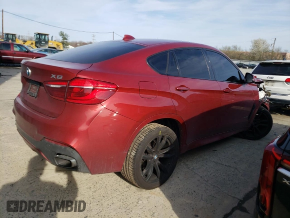 2017 BMW X6 xDrive35i with VIN 5UXKU2C33H0U29884, listed as a Copart auction lot 46465493 with 85,652 mi miles. Bid and sale history available at carsss.com. Image 3.