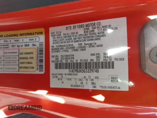 2016 Ford Mustang EcoBoost Premium with VIN 1FATP8UH3G5329740, listed as a IAAI auction lot 41598323 with 101,709 mi miles and . Bid and sale history available at carsss.com. Image 9.