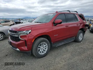 2023 Chevrolet Tahoe LS z VIN 1GNSKMED2PR244865, wystawiony jako Copart lot #56728814 z przebiegiem 6 376 mil mil oraz Szkoda całkowita • Salvage title. Historia ofert i sprzedaży dostępna na DreamBid. Obrazek 1.