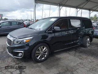 2018 Kia Sedona SX-L with VIN KNDME5C18J6390042, listed as a IAAI auction lot 41775242 with 115,003 mi miles. Bid and sale history available at carsss.com. Image 17.