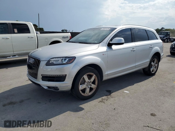 2015 Audi Q7 Premium Plus with VIN WA1LGAFEXFD027316, listed as a Copart auction lot 56501475 with 96,653 mi miles and Clean Title. Bid and sale history available at DreamBid. Image 1.