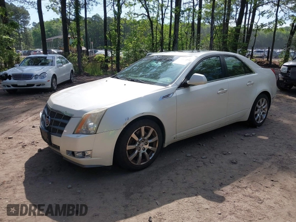 2008 Cadillac CTS RWD w/1SA with VIN 1G6DM577280124856, listed as a IAAI auction lot 42119454 with 156,884 mi miles. Bid and sale history available at carsss.com. Image 2.