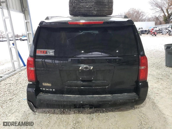 2018 Chevrolet Tahoe LS with VIN 1GNSKAKC4JR321530, listed as a Copart auction lot 82576704 with 0 mi miles and Salvage Title. Bid and sale history available at carsss.com. Image 6.