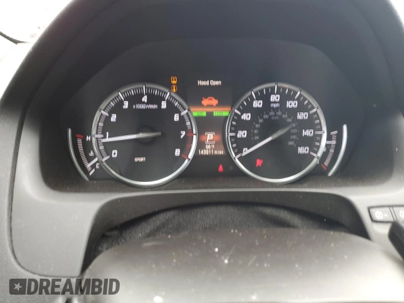 2018 Acura TLX with VIN 19UUB2F34JA003764, listed as a Copart auction lot 56737545 with 143,011 mi miles and Clean title. Bid and sale history available at DreamBid. Image 9.