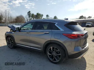 2019 Infiniti QX50 Essential with VIN 3PCAJ5M39KF102680, listed as a Copart auction lot 53104035 with 55,144 mi miles and Salvage Title. Bid and sale history available at DreamBid. Image 2.
