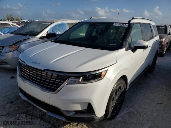 2024 Kia Carnival SX with VIN KNDNE5H33R6397183, listed as a Copart auction lot 75198364 with 0 mi miles and Non Repairable. Bid and sale history available at carsss.com. Image 1.