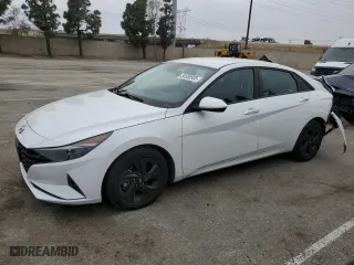2021 Hyundai Elantra SEL with VIN 5NPLM4AG9MH044995, listed as a Copart auction lot 50338935 with 57,775 mi miles and Salvage Title. Bid and sale history available at carsss.com. Image 1.