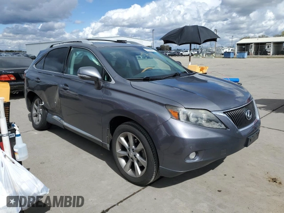 2012 Lexus RX 350 with VIN 2T2ZK1BA9CC071331, listed as a Copart auction lot 49186555 with 152,791 mi miles and Salvage Title. Bid and sale history available at DreamBid. Image 4.
